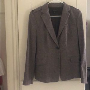 Ann Taylor blazer brown/grey two button